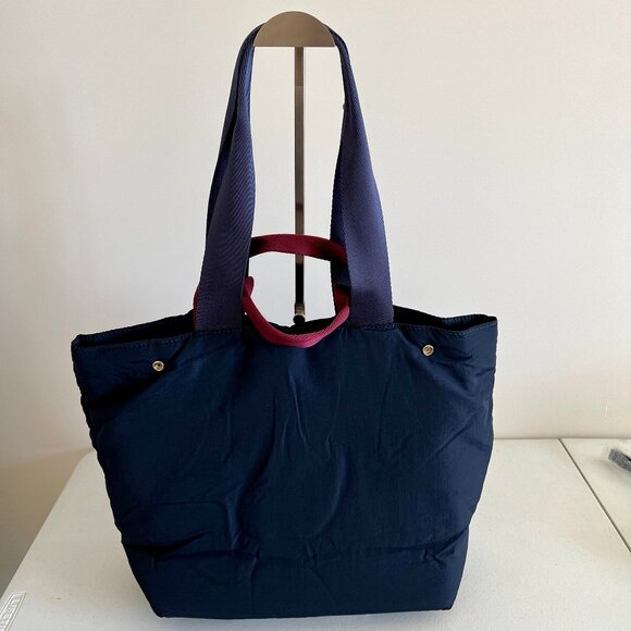 Stella & Dot Zip-it Navy Convertible Tote Bag - Picture 3 of 8